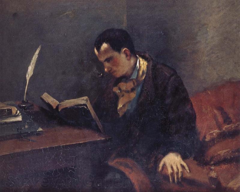 Gustave Courbet Portrait of Baudelaire